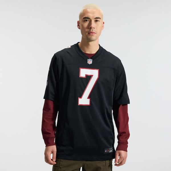 Custom Bijan Robinson Atlanta Falcons Game Jersey Black