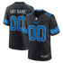 Custom Detroit Lions Alternate Custom Game Jersey Black