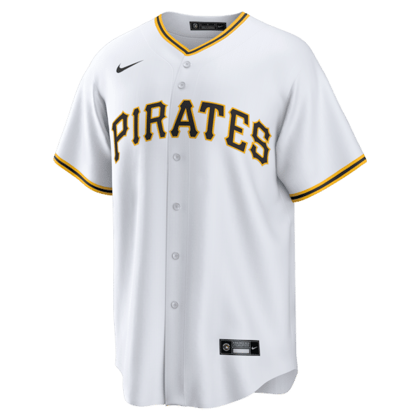 Custom Konnor Griffin Pittsburgh Pirates Home Replica Jersey White