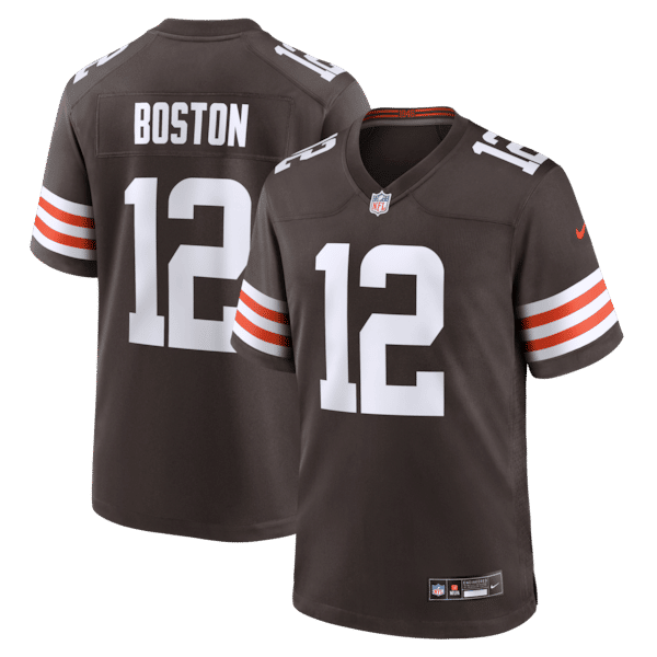 Custom Denzel Boston Cleveland Browns Game Jersey Brown