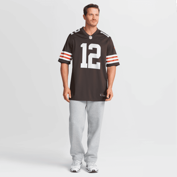 Custom Denzel Boston Cleveland Browns Game Jersey Brown