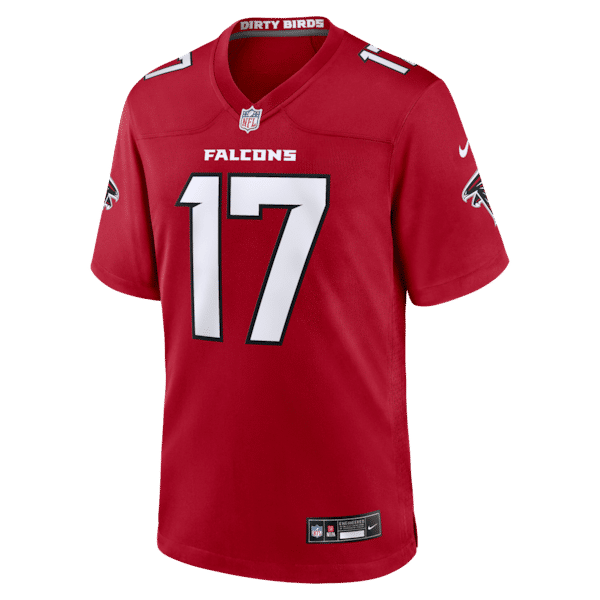 Custom Zachariah Branch Atlanta Falcons Team Game Jersey Red