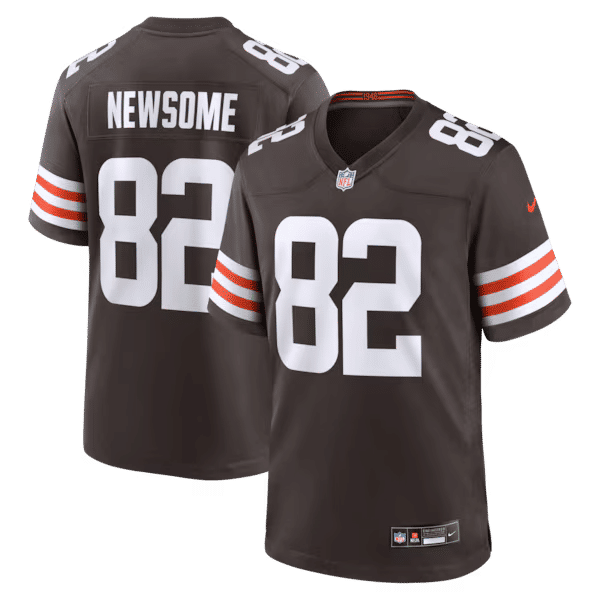 Custom Ozzie Newsome Cleveland Browns Game Retired Player Jersey Brown