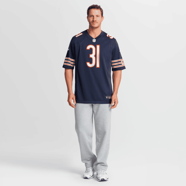 Custom Dillon Thieneman Chicago Bears 2026 NFL Draft Game Jersey Navy