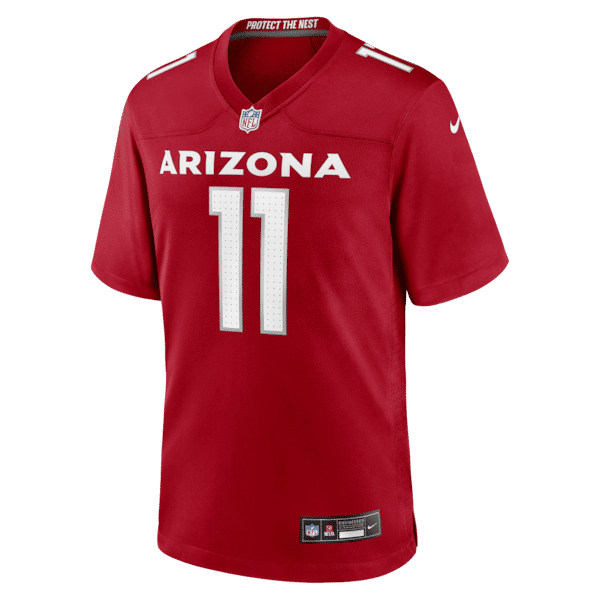 Custom Larry Fitzgerald Arizona Cardinals Team Retired Game Jersey Cardinal