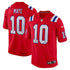 Custom Drake Maye New England Patriots Game Jersey Red