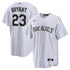 Custom Kris Bryant Colorado Rockies Replica Player Jersey White/Purple