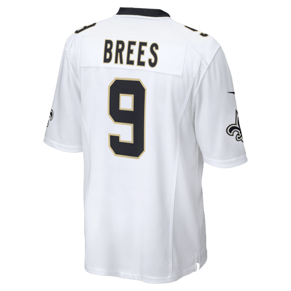 Custom Drew Brees New Orleans Saints Game Jersey White