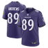 Custom Mark Andrews Baltimore Ravens Game Jersey Purple