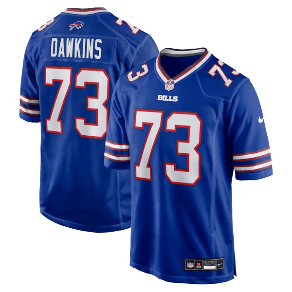 Custom Dion Dawkins Buffalo Bills Game Jersey Royal
