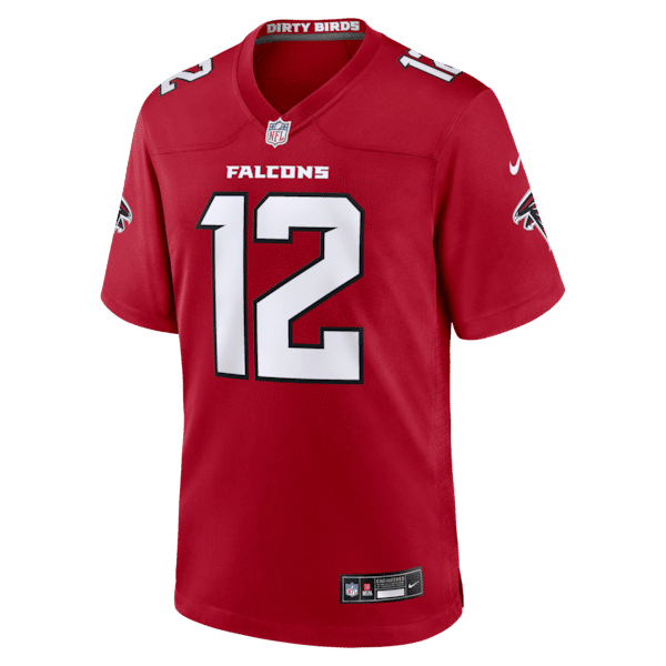 Custom Avieon Terrell Atlanta Falcons Game Jersey Red