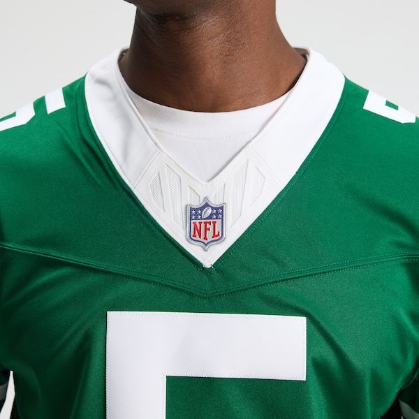 Custom Garrett Wilson New York Jets Vapor F.U.S.E. Stitched Limited Jersey Green