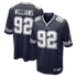 Custom Quinnen Williams Dallas Cowboys Game Jersey Navy