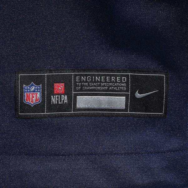 Custom New England Patriots Custom Game Jersey Navy