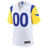 Custom Los Angeles Rams Custom Game Jersey White
