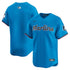 Custom Miami Marlins Alternate Limited Jersey Blue