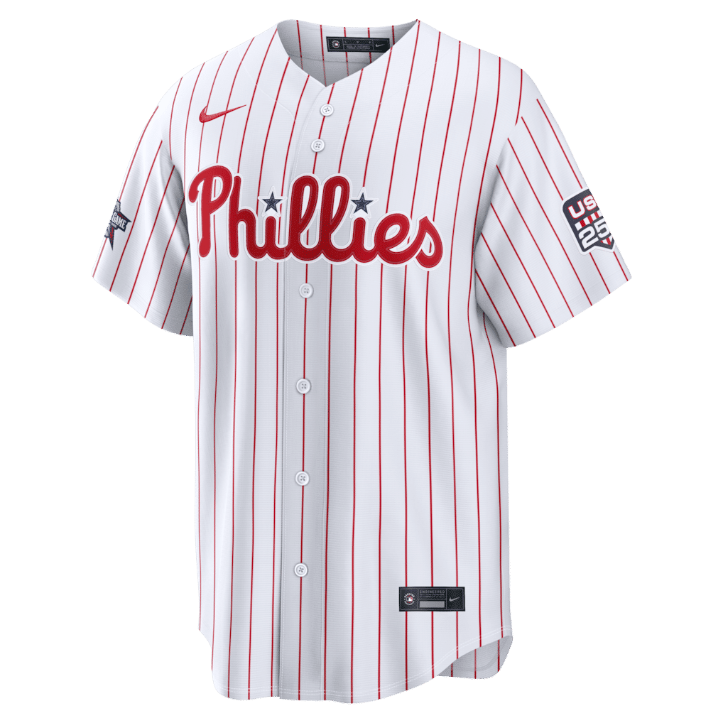 Custom Jhoan Duran Philadelphia Phillies 2026 All-Star Game Stars & Stripes Stadium Jersey White