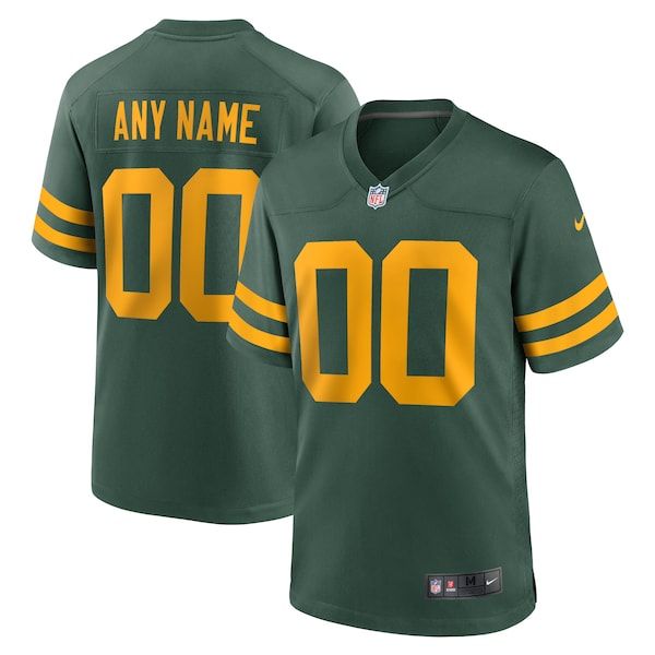 Custom Green Bay Packers Alternate Custom Jersey Green