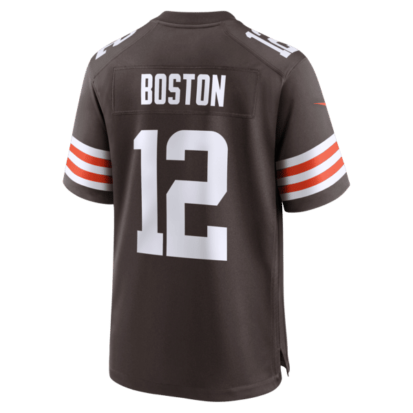 Custom Denzel Boston Cleveland Browns Game Jersey Brown