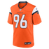 Custom Eyioma Uwazurike Denver Broncos Team Game Jersey Orange