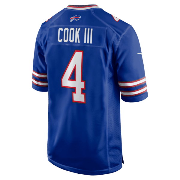 Custom James Cook III Buffalo Bills Game Jersey Royal