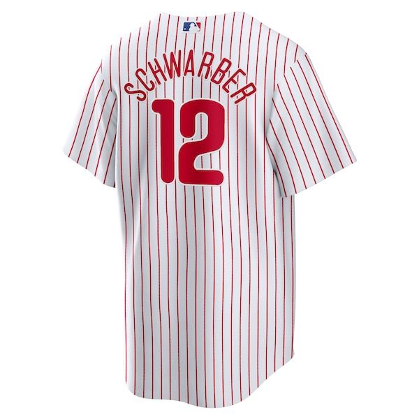 Custom Kyle Schwarber Philadelphia Phillies Home Replica Jersey White