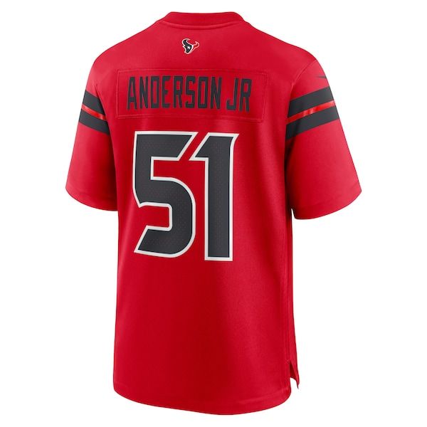 Custom Will Anderson Jr. Houston Texans Alternate Game Jersey Red
