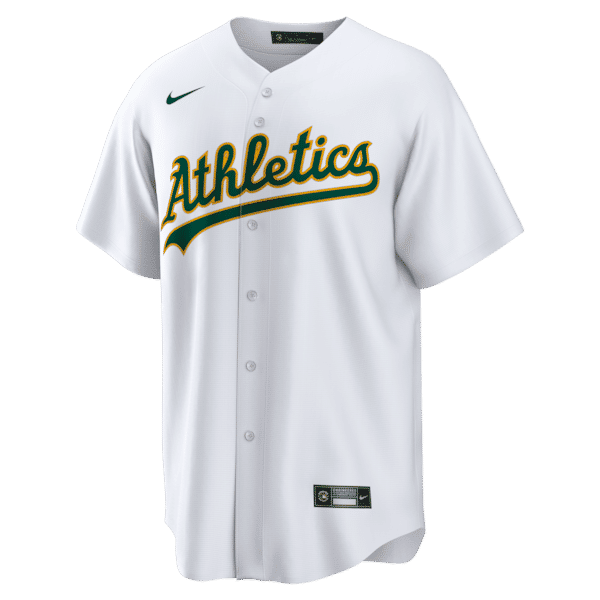 Custom Nick Kurtz Athletics Home Replica Player Jersey White