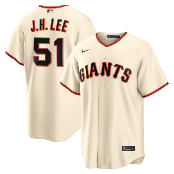 Custom Jung Hoo Lee San Francisco Giants Home Replica Jersey Cream