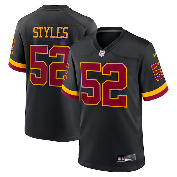 Custom Washington Commanders Sonny Styles Game Player Jersey Black