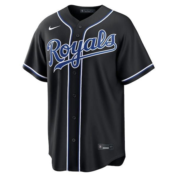 Custom Bobby Witt Jr. Kansas City Royals Fashion Replica Black Out Jersey