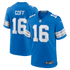 Custom Jared Goff Detroit Lions Game Jersey Blue