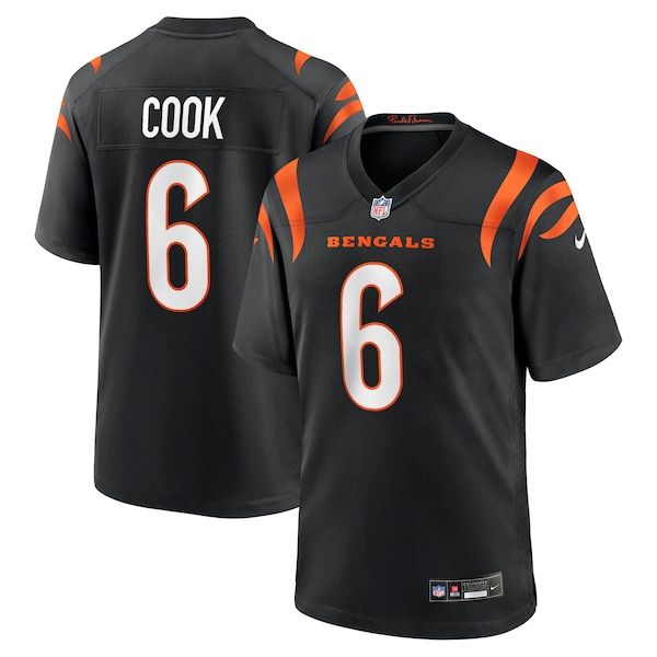 Custom Bryan Cook Cincinnati Bengals Game Jersey Black