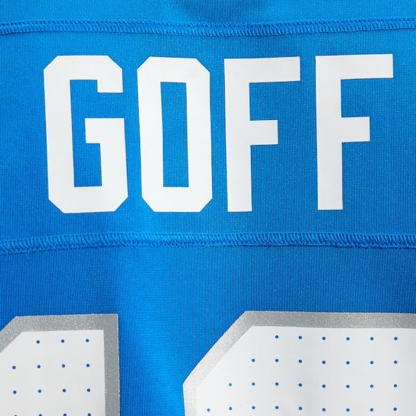 Custom Jared Goff Detroit Lions Game Jersey Blue
