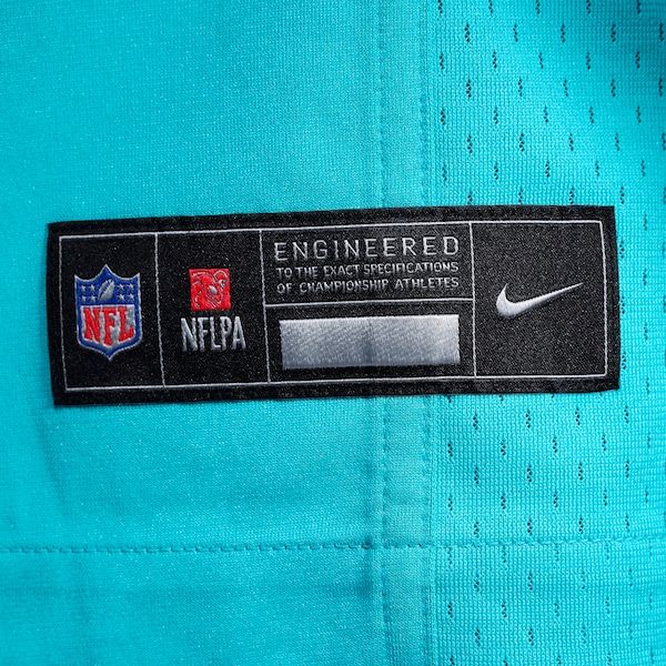 Custom De'Von Achane Miami Dolphins Game Jersey Aqua