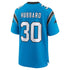 Custom Chuba Hubbard Carolina Panthers Alternate Game Jersey Blue