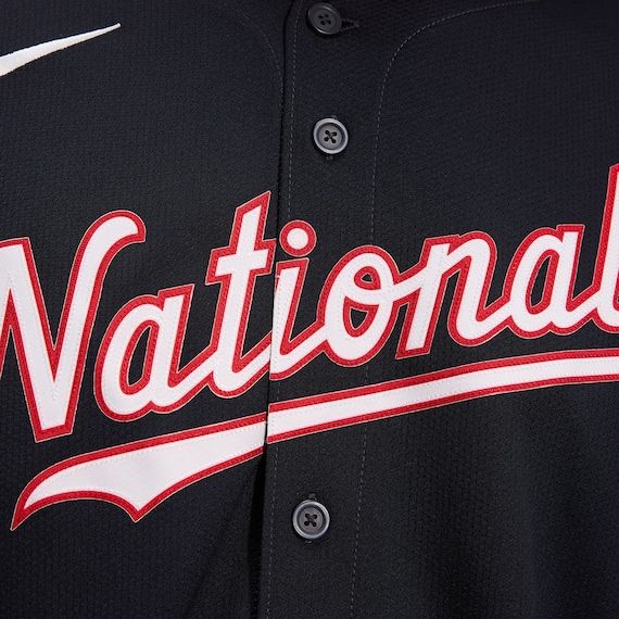 Custom Washington Nationals Alternate Limited Custom Jersey Navy