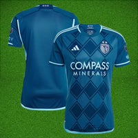 Men's Sporting Kansas City adidas 2024 Diamonds Our Forever Authentic Jersey – Navy