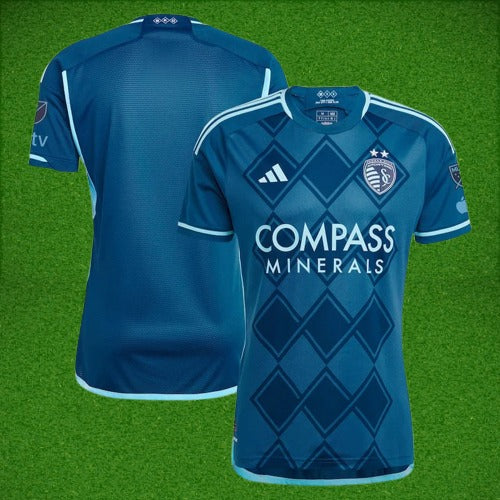 Men's Sporting Kansas City adidas 2024 Diamonds Our Forever Authentic Jersey – Navy