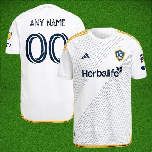 Men's LA Galaxy adidas 2024 Angeleno Kit Authentic Custom Jersey - White