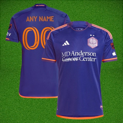 Men's Houston Dynamo FC adidas 2024 Still Holdin' Authentic Custom Jersey – Purple