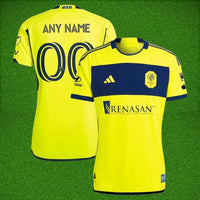 Men's Nashville SC adidas 2024 The 615 Kit Authentic Custom Jersey – Yellow
