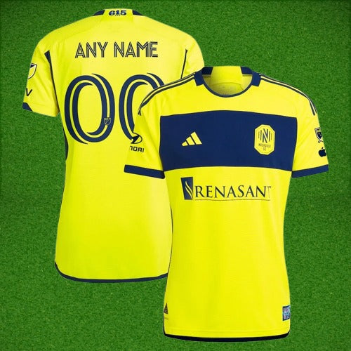 Men's Nashville SC adidas 2024 The 615 Kit Authentic Custom Jersey – Yellow