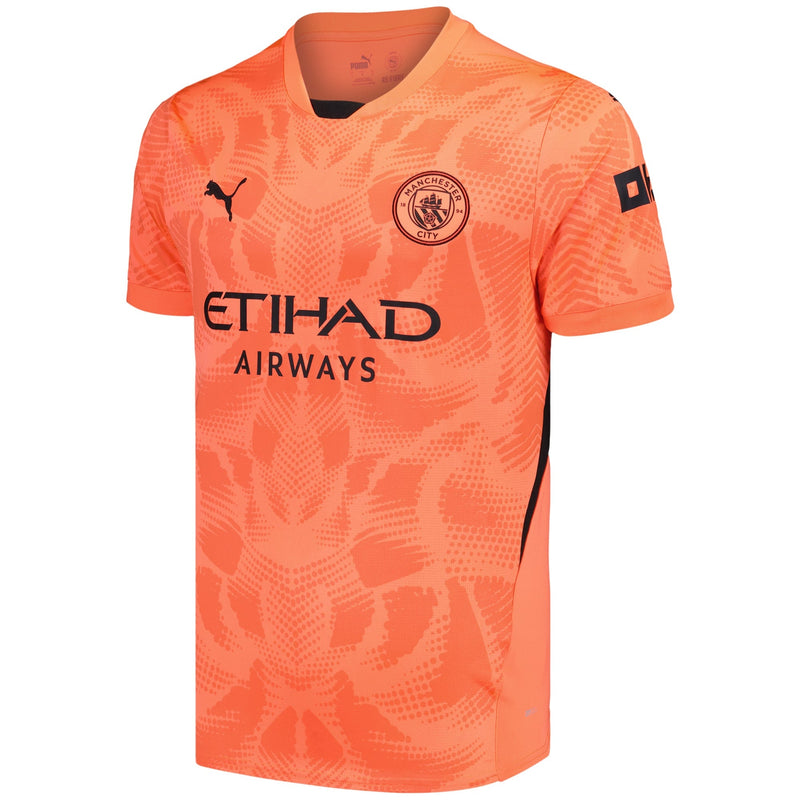 Manchester City Puma Goalkeeper 2024/25 Custom Jersey - Orange