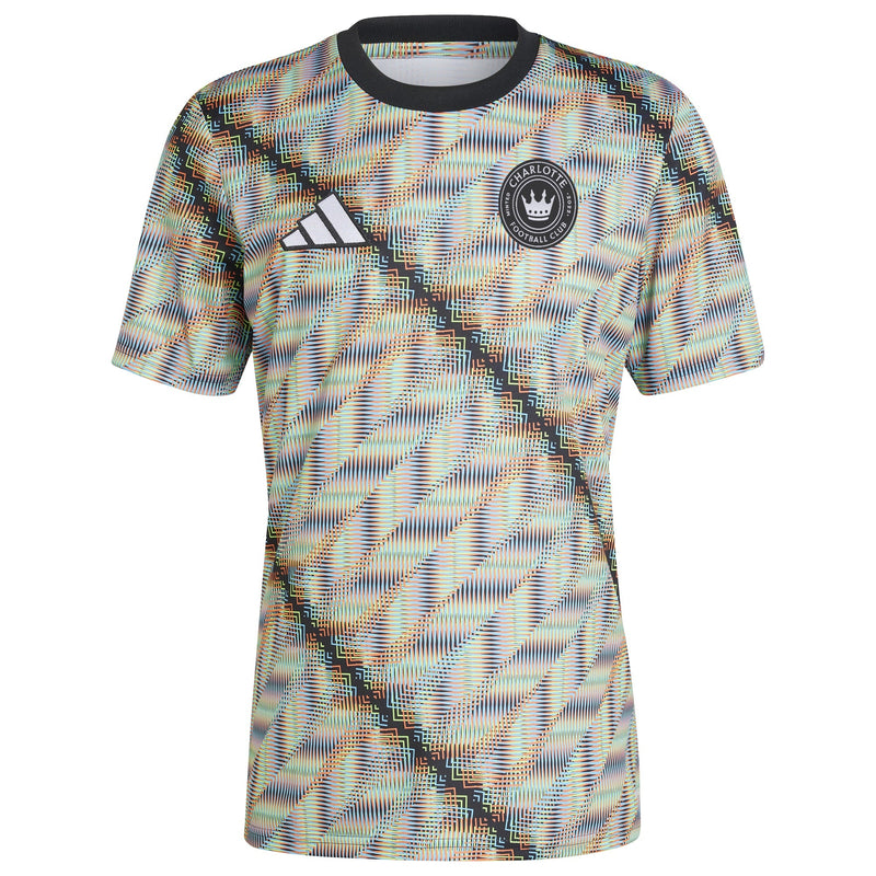 Charlotte FC adidas 2024 Hispanic Heritage Pre-Match Top - Black