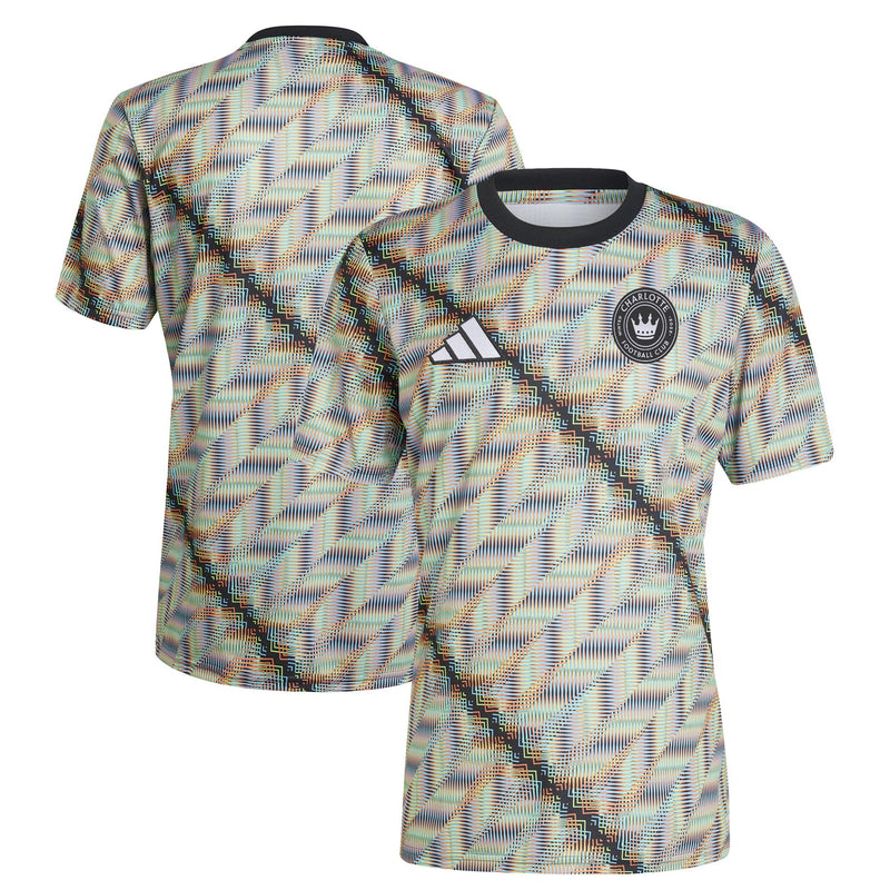 Charlotte FC adidas 2024 Hispanic Heritage Pre-Match Top - Black