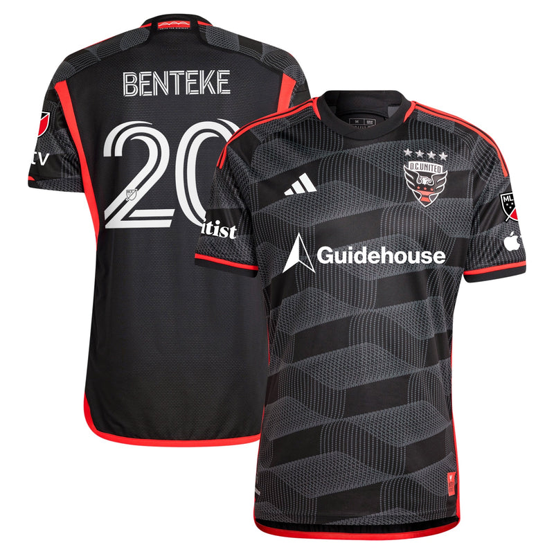 Christian Benteke D.C. United adidas 2024 The Icon Kit Player Jersey – Black