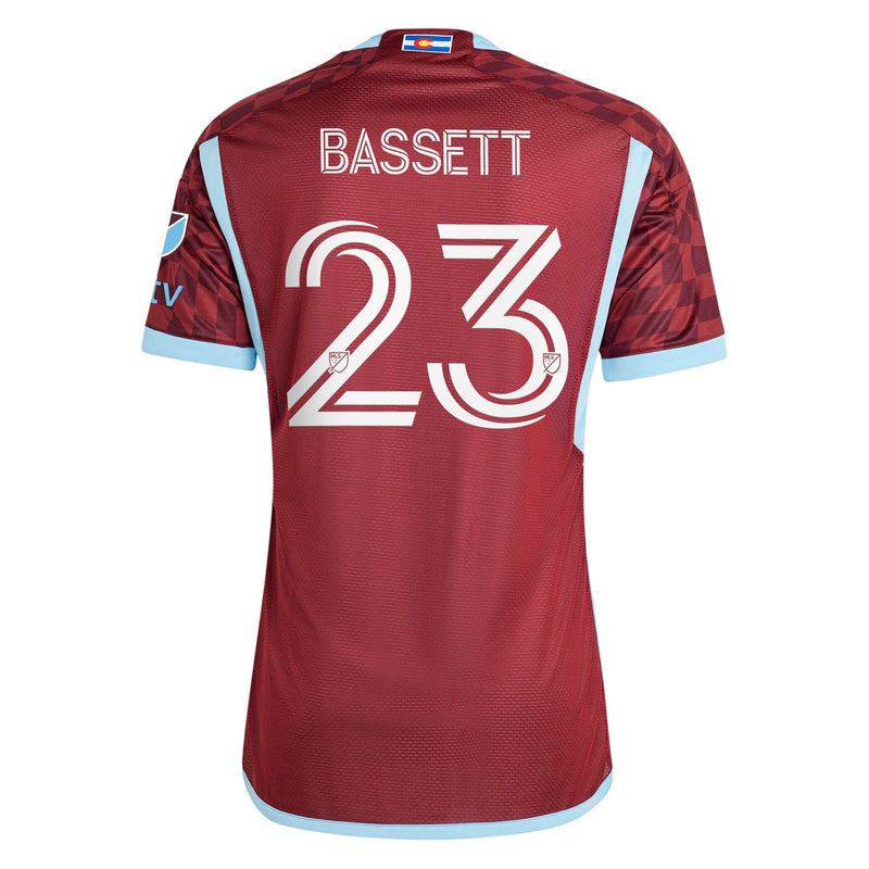 Cole Bassett Colorado Rapids adidas 2024 One Flag Kit Player Jersey - Burgundy