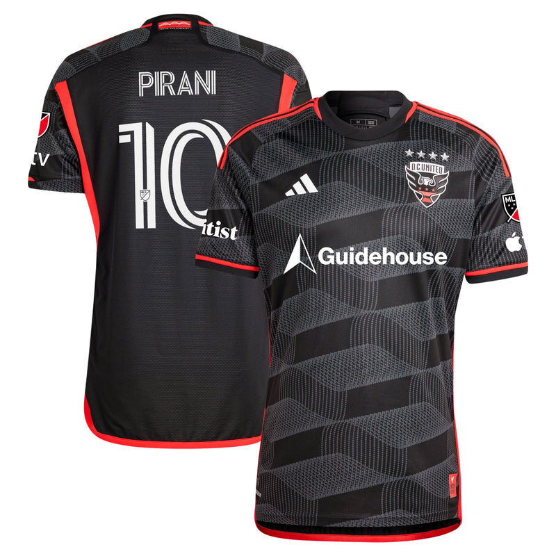 Gabriel Pirani D.C. United adidas 2024 The Icon Kit Player Jersey – Black