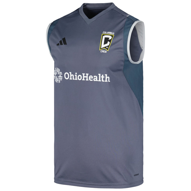 Columbus Crew adidas 2024 AREOREADY Sleeveless Training Jersey - Gray